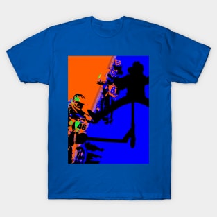 Comin' Through - Motocross Racers and Scooter Boy T-Shirt